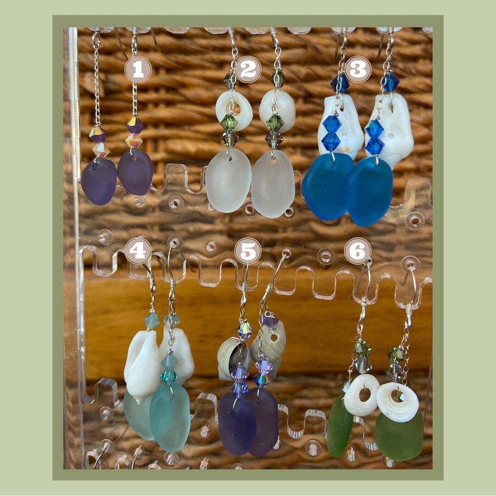 Sterling silver drop earrings #1